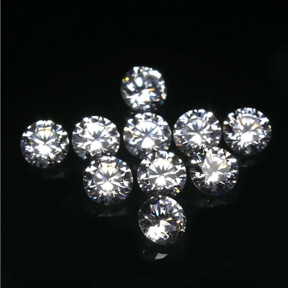 1.00 mm Round Brilliant yu Cut 10 Pcs DE Color VVS1 - Picture 2 of 7